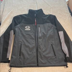 Packers Men's Black and Gray Performance Jacket